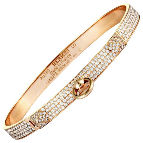 hermes diamond kelly bracelet.